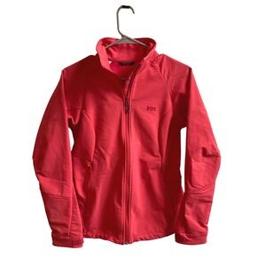 Helly Hansen Softshell Jacket Womens Small Coral Gorpcore Full Zip Hiking Coat